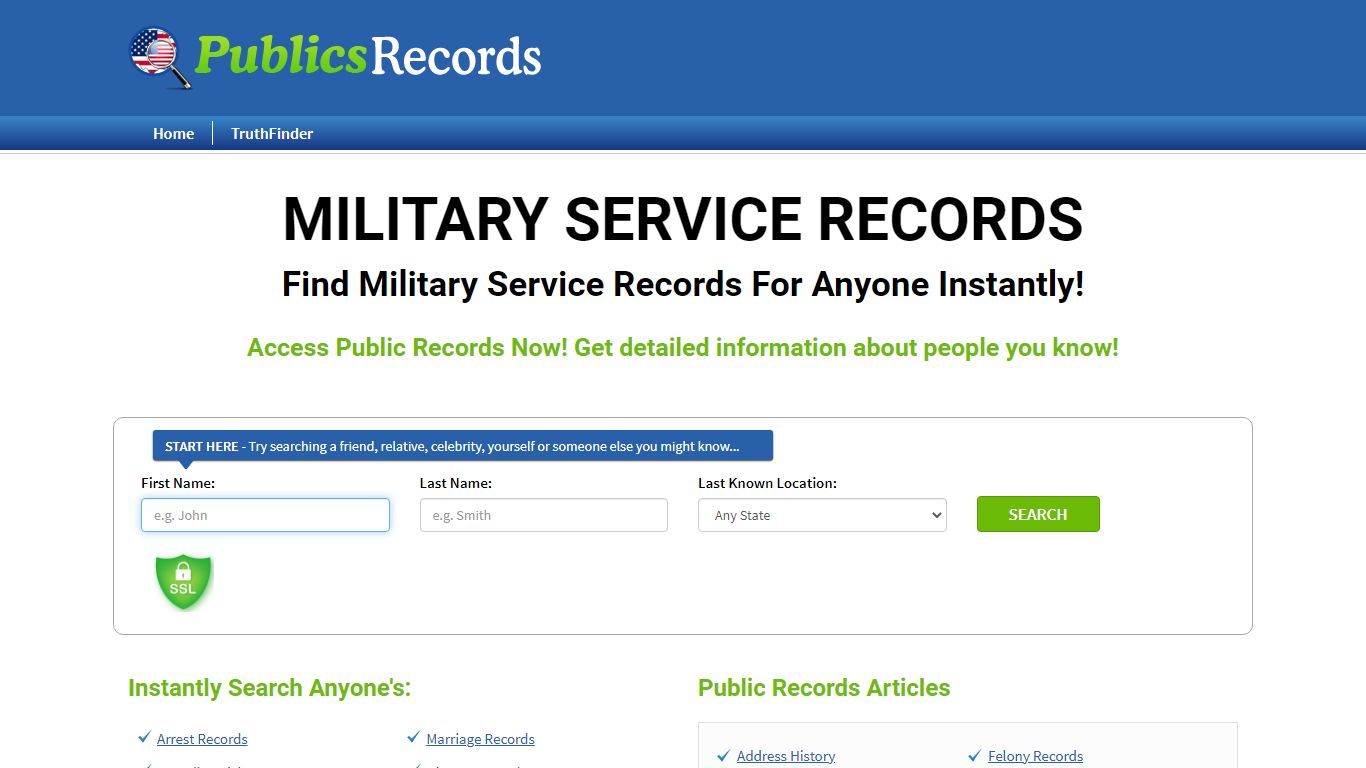 Find Military Service Records For Anyone Instantly!